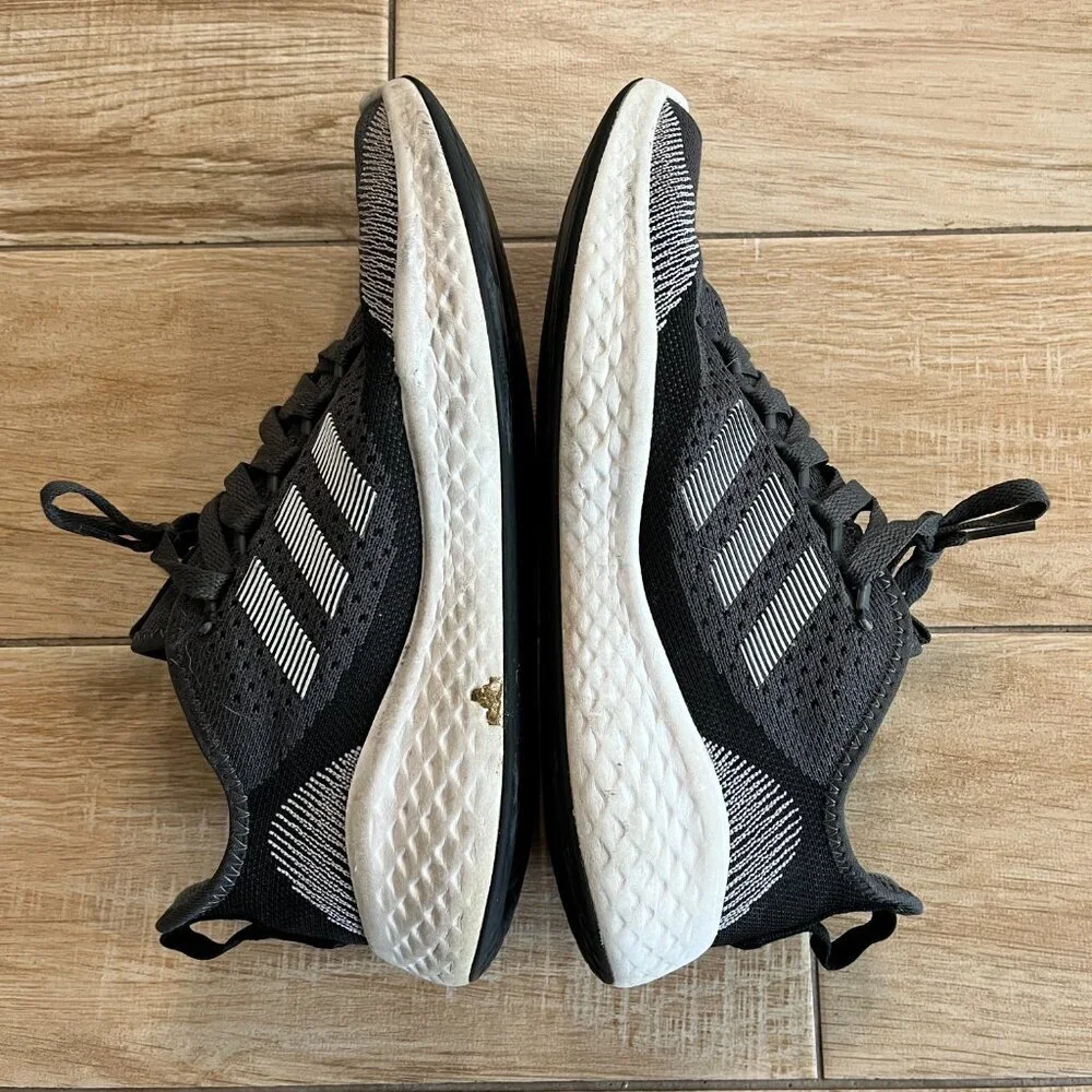 Mens Adidas Black/Grey Sneakers - 8.5